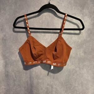 YITTY Bralette Bra Shimmered Burnt Orange Size M Lounge Bra